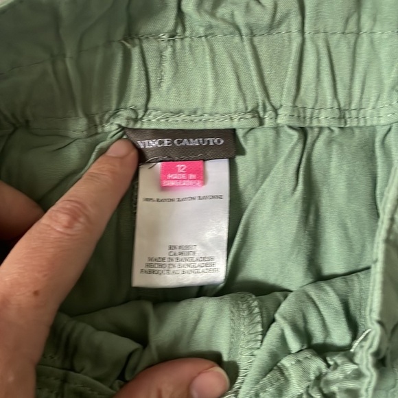 Girls Vince Camuto Tie Waist Paperbag Style Cuffed Pants - Picture 6 of 7